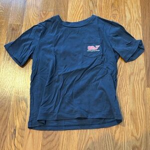 Vineyard Vines Kids Navy Blue Tee with Pocket